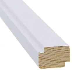 Varjolista Cent 16x24x3300 mm mänty valkoinen 5 kpl/pkt