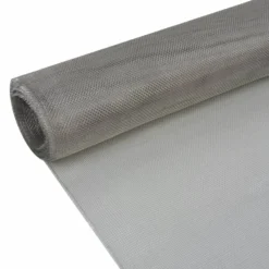 Verkkosuoja ruostumaton teräs 100x500cm hopea