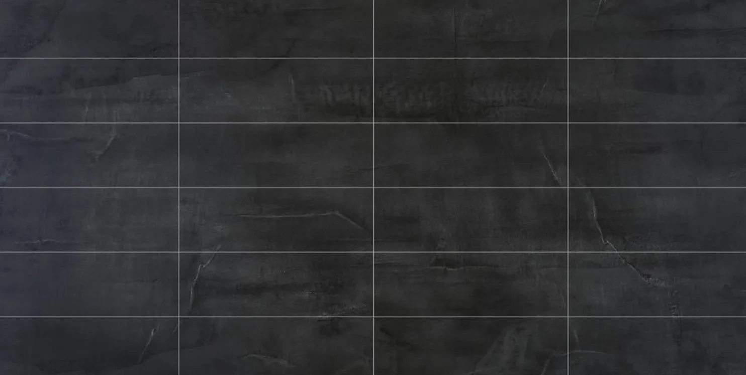 Välitilanlevy Berry Alloc Kitchen Wall Black Velvet 100 x 300 mm:n kuviolla