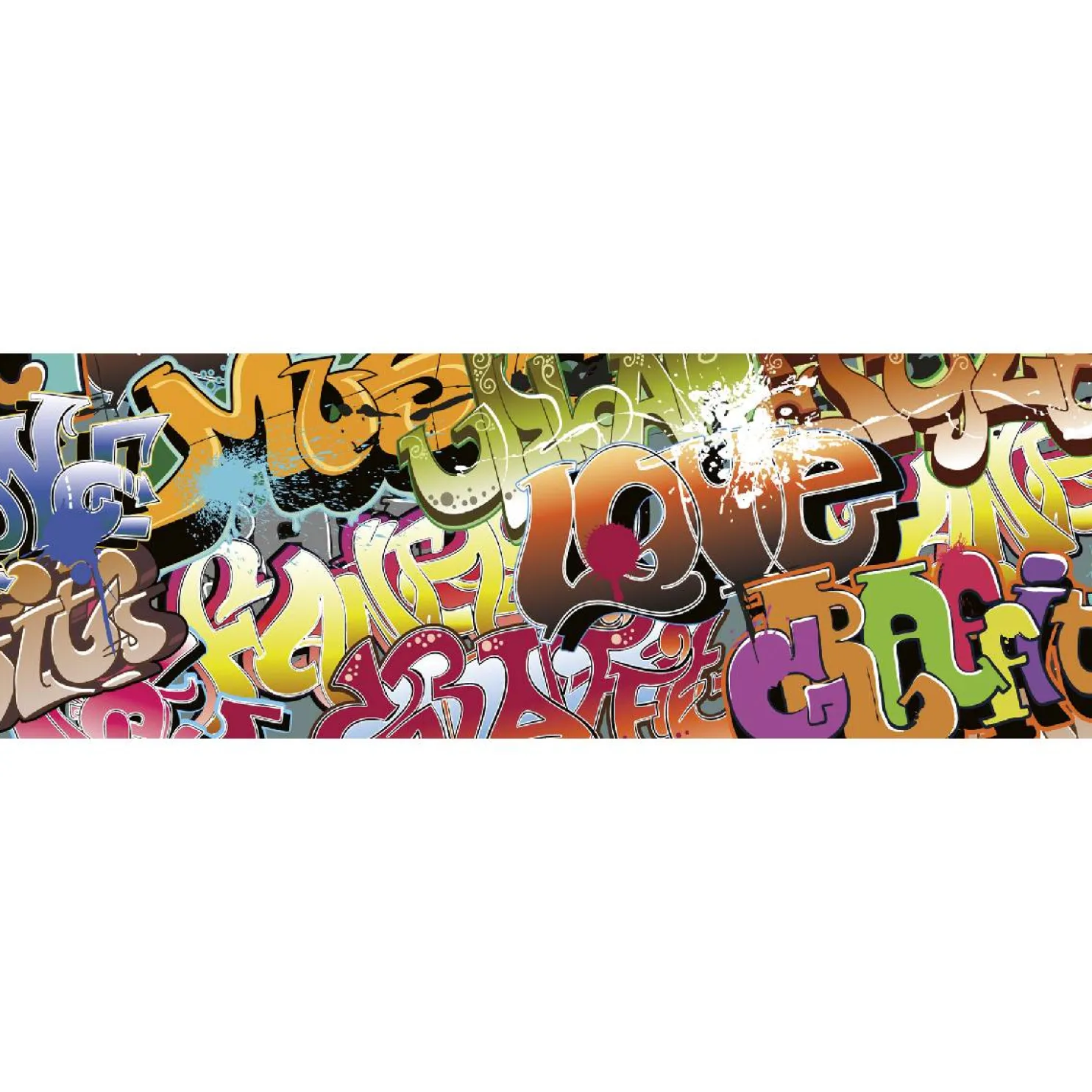 Välitilatarra Dimex Graffiti 180-350x60cm