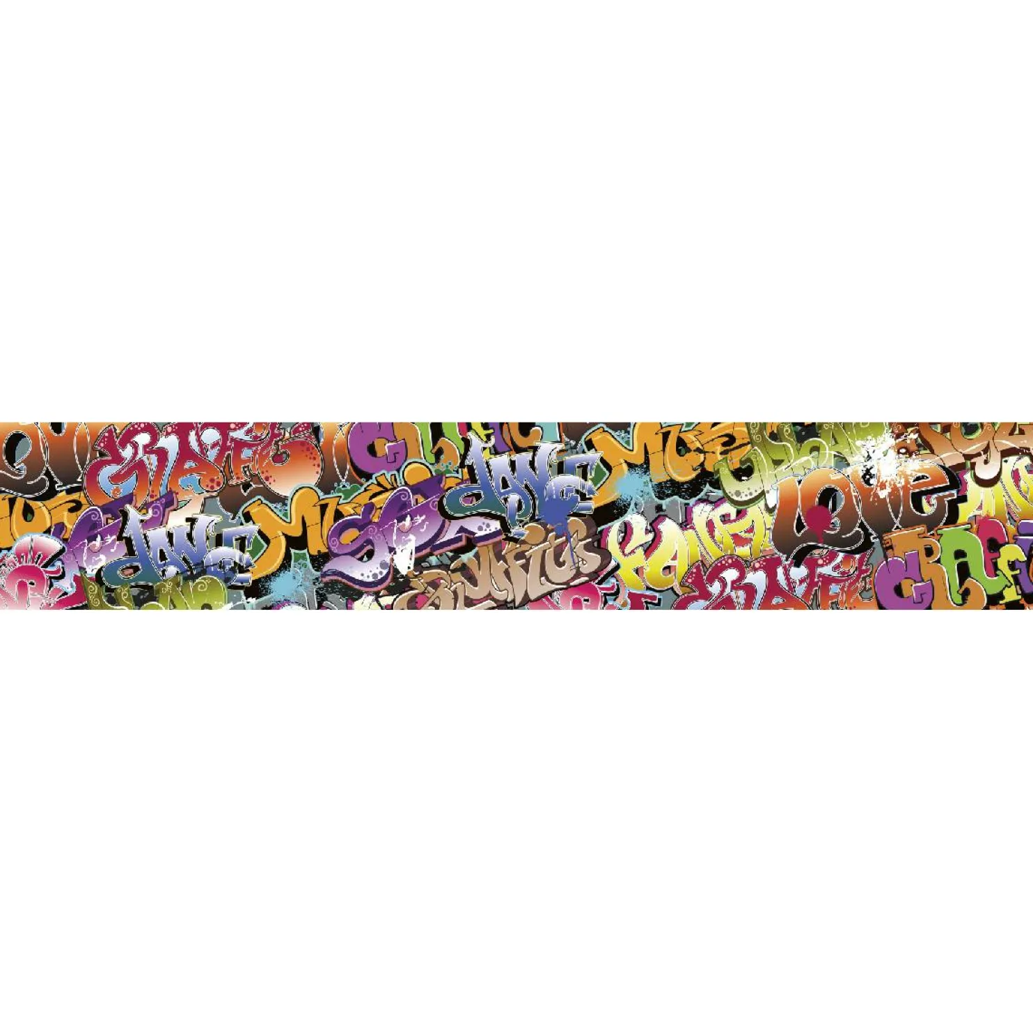 Välitilatarra Dimex Graffiti 180-350x60cm