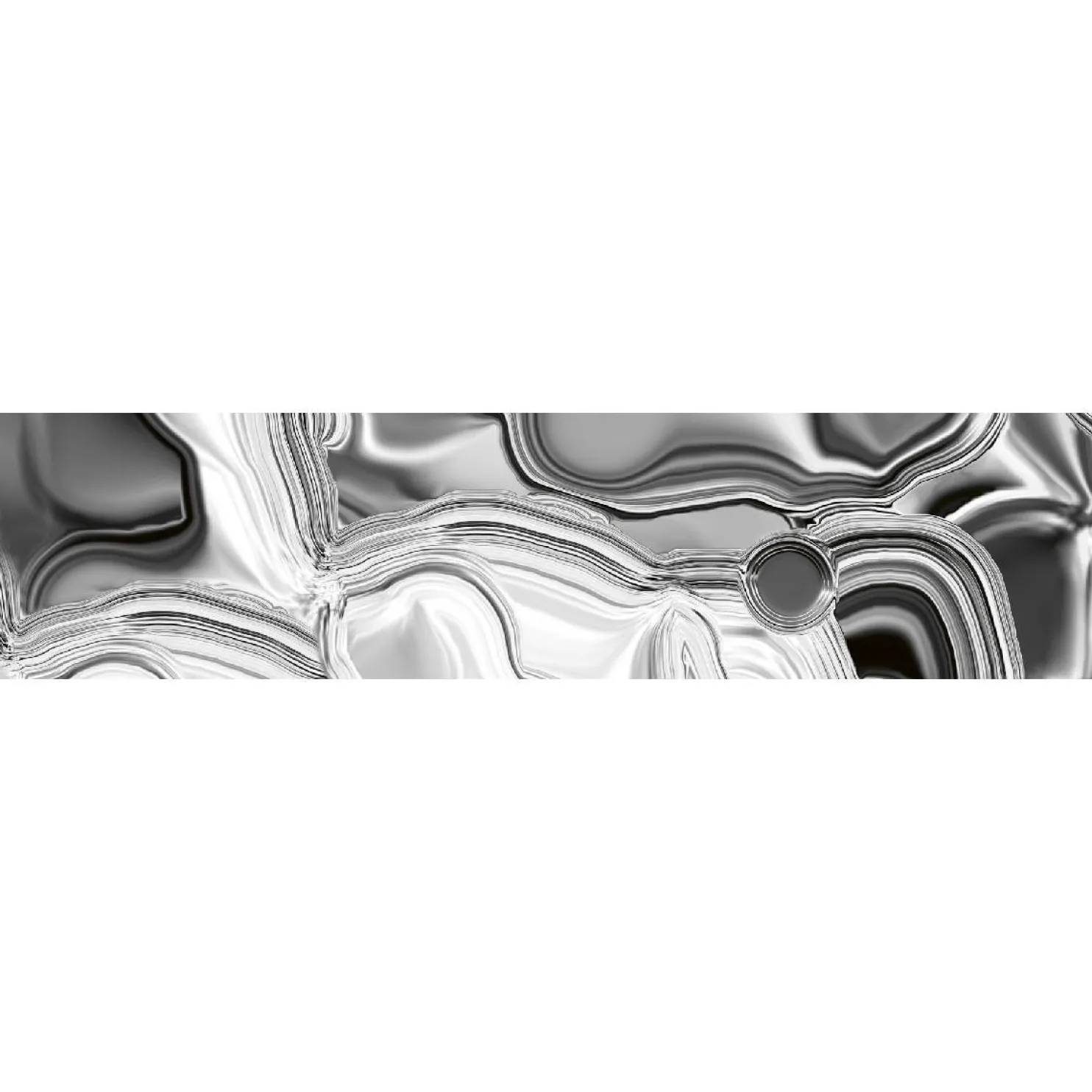 Välitilatarra Dimex Liquid Chrome Silver 180-350x60cm