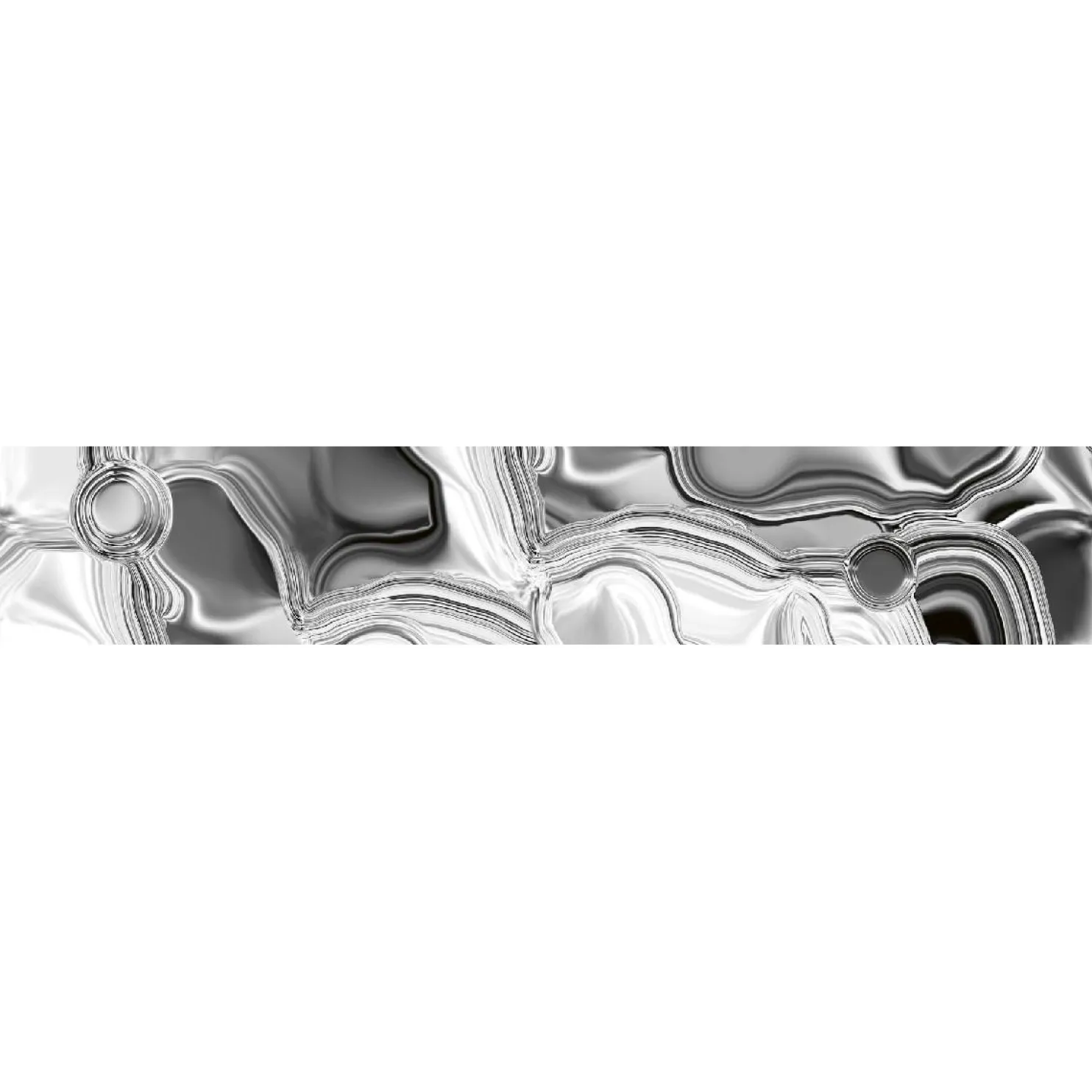 Välitilatarra Dimex Liquid Chrome Silver 180-350x60cm