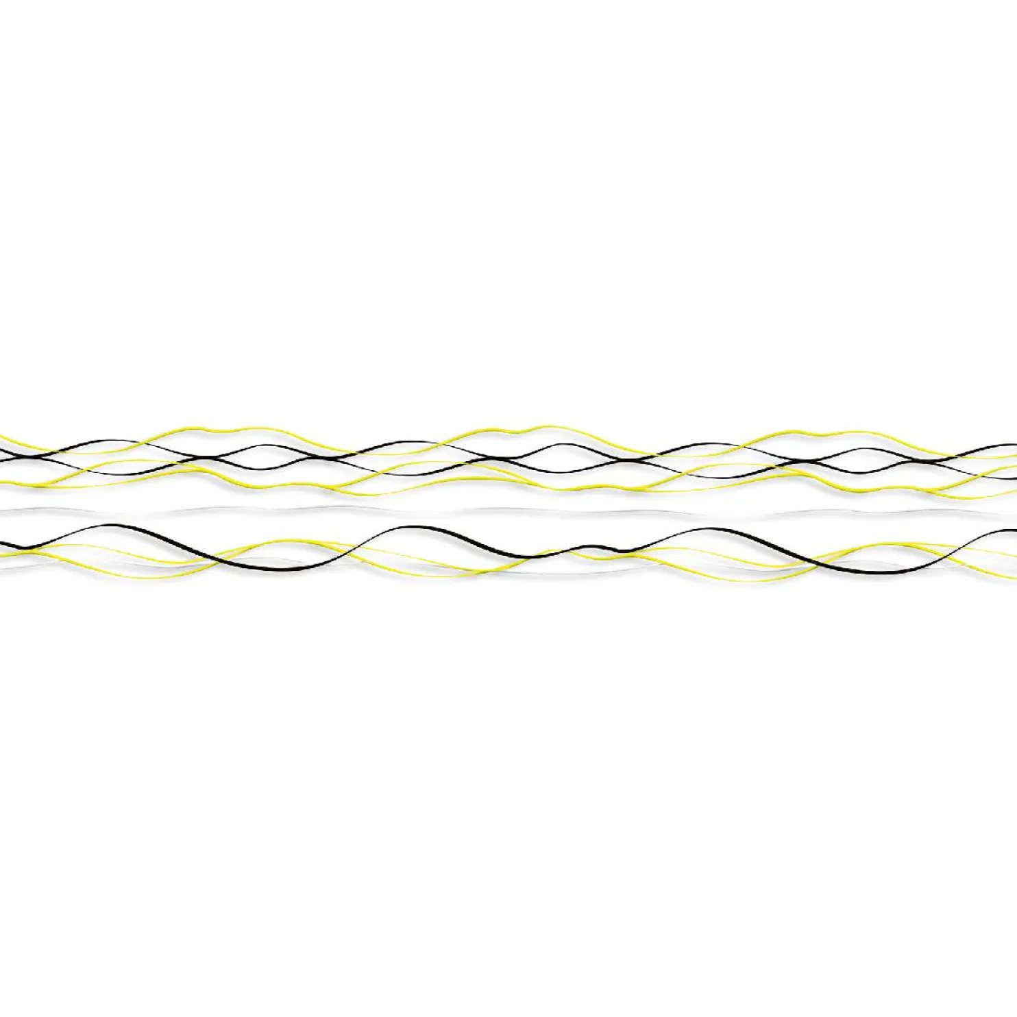 Välitilatarra Dimex Yellow Waves 180-350x60cm
