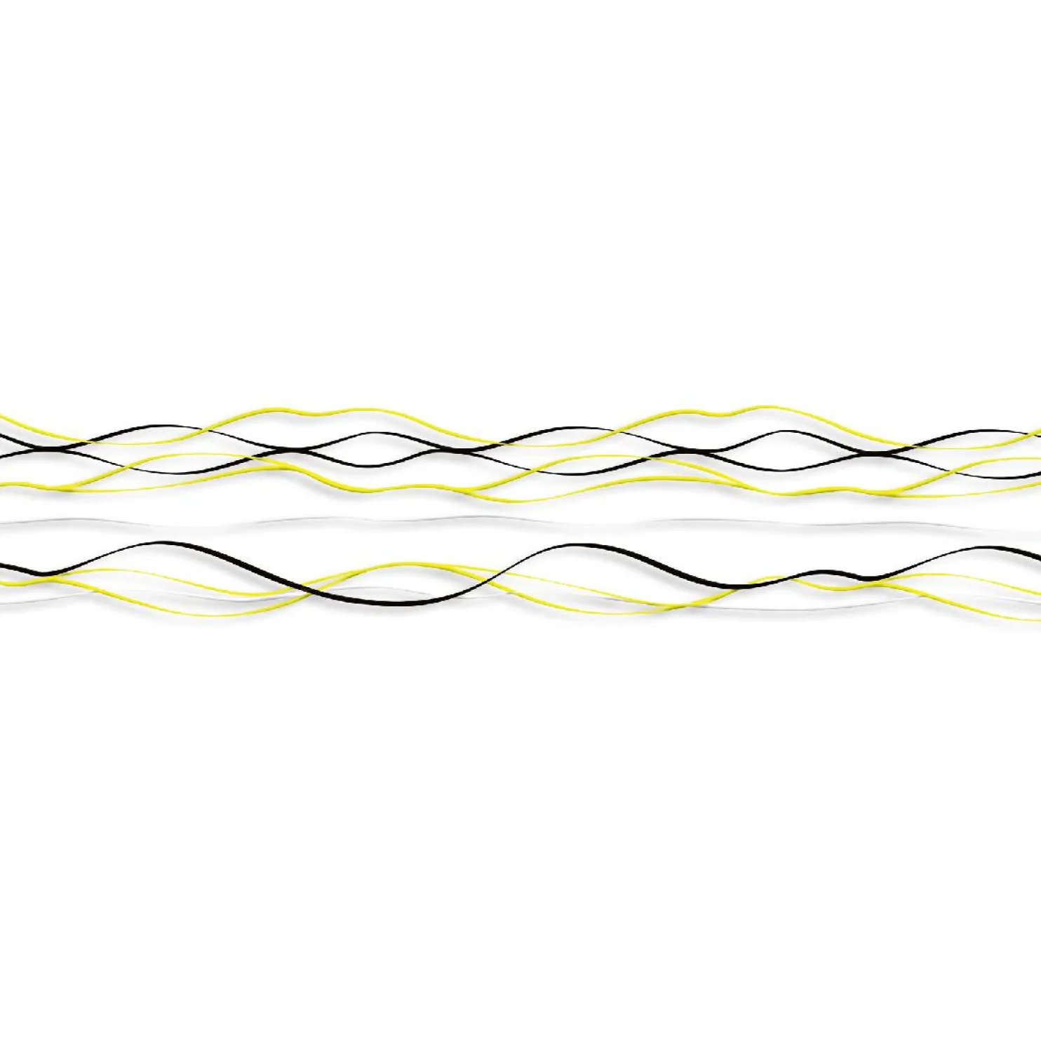 Välitilatarra Dimex Yellow Waves 180-350x60cm