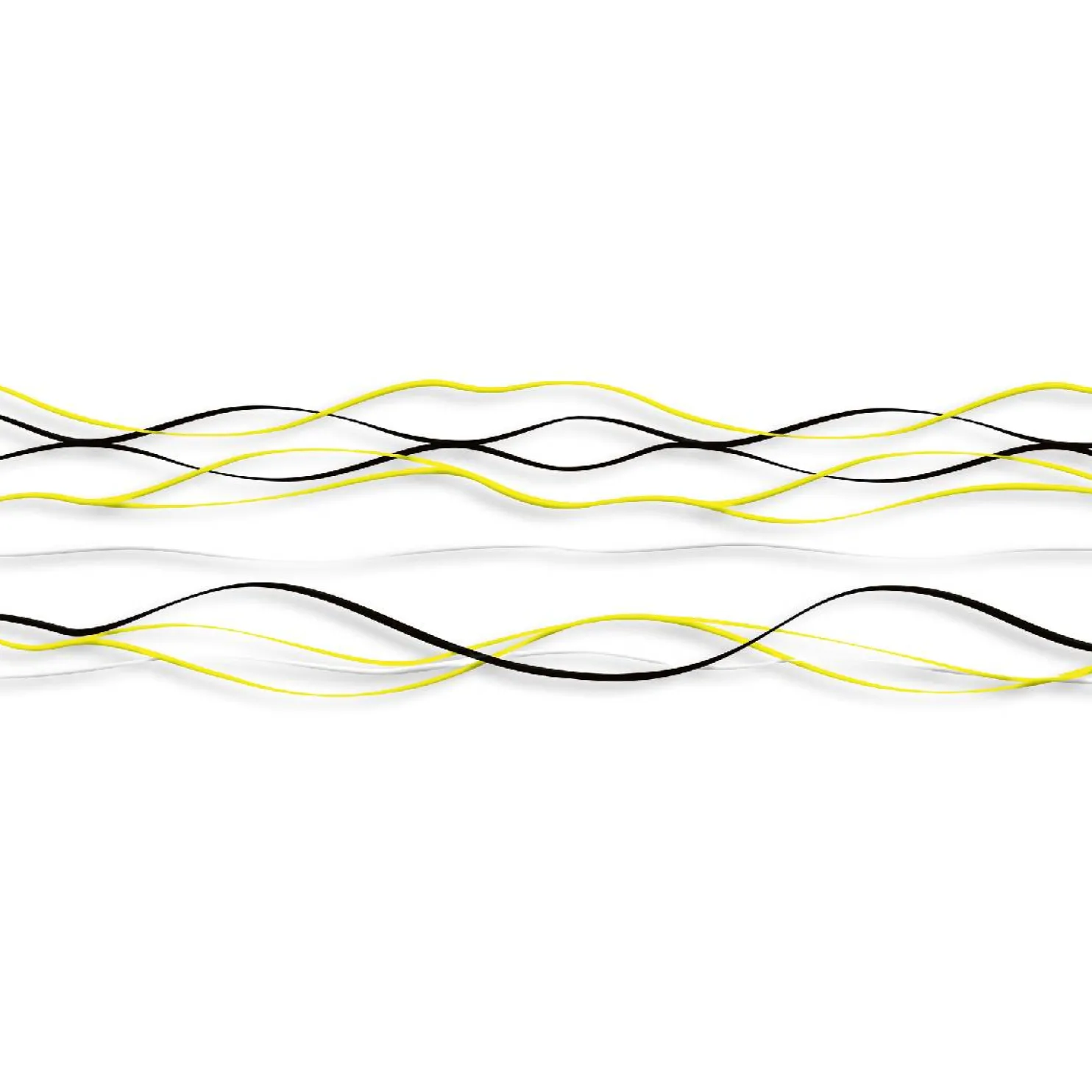 Välitilatarra Dimex Yellow Waves 180-350x60cm