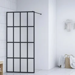 Walk-in suihkun seinäke karkaistu lasi 140x195 cm