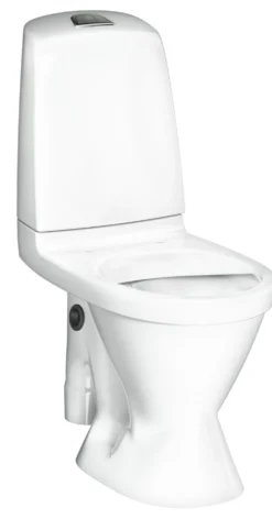 WC-istuin Gustavsberg Nautic 1591, avoin S-lukko, suuri jalka, Hygienic flush, kaksoishuuhtelu, pesualtaan liitäntä oikea, ilman istuinkantta