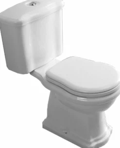 WC-istuin Kerasan Retro 3 P-lukko kromi 3/6l kaksoishuuhtelu