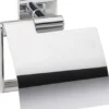 WC-paperiteline kannella Bemeta Quadra, kiiltävä kromi