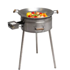 Wokkisetti GrillSymbol PRO-545 Ø54 cm B-400 kaasupoltin säädinletkusetti