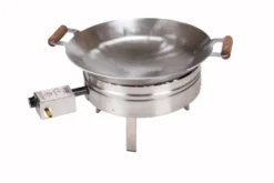 Wokkisetti GrillSymbol PRO-450-INOX Ø 45 cm D-300 kaasupoltin säädinletkusetti teräs